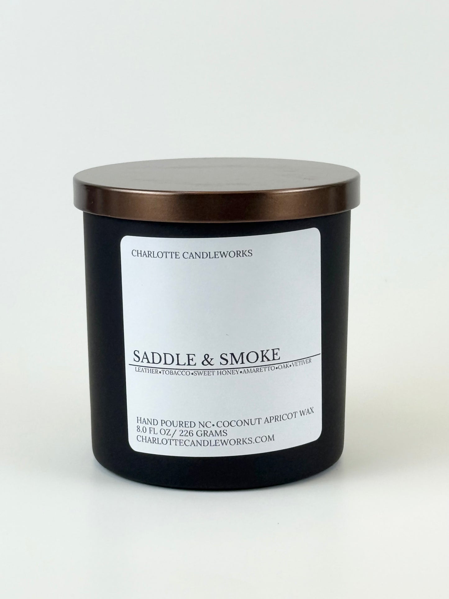 8 oz Candle - Saddle & Smoke